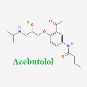 Cấu tạo hóa học của Acebutolol (Acebutolol chemical)
