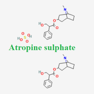 Cấu trúc hóa học của dược chất Atropine sulphate (Atropine chemical)