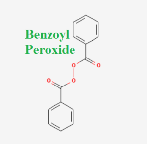 cấu trúc hóa học của dược chất benzoyl peroxid (Benzoyl peroxide chemical)