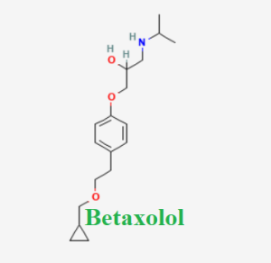 Cấu trúc hóa học của dược chất betaxolol hydroclorid (betaxolol chemical)