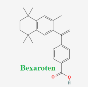 Cấu trúc hóa học của dược chất Bexarotene (Bexarotene chemical)
