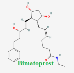 cấu trúc hóa học của dược chất Bimatoprost (Bimatoprost chemical)