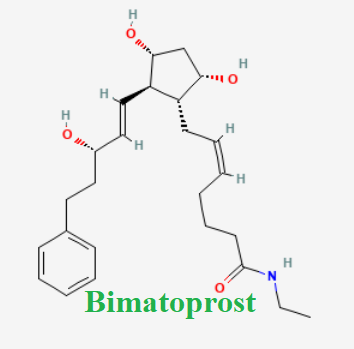 cấu trúc hóa học của dược chất Bimatoprost (Bimatoprost chemical)