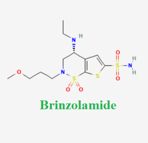 Cấu trúc hóa học của dược chất Brinzolamid (Brinzolamide chemical)
