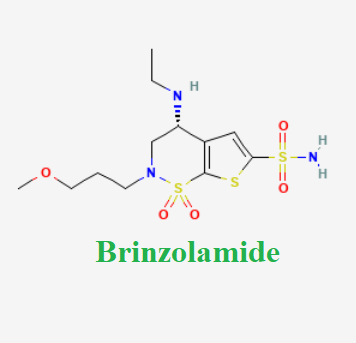 Cấu trúc hóa học của dược chất Brinzolamid (Brinzolamide chemical)