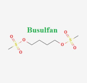 cấu trúc hóa học của dược chất Busulfan (Busulfan chemical)