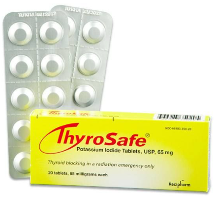 Potassium iodine viên nén 65mg