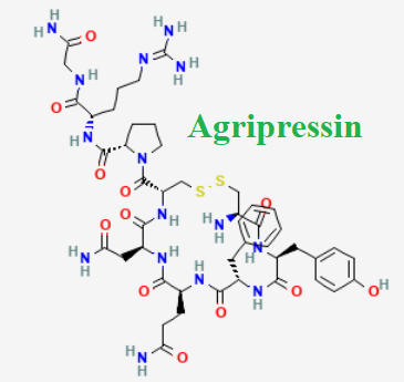Cấu trúc hóa học của dược chất Agripressin (Agripressin chemical)