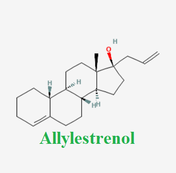 Cấu trúc hóa học của dược chất Allylestrenol (Allylestrenol chemical)