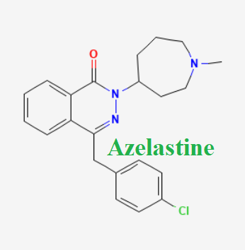 Cấu trúc hóa học của dược chất Azelastine (Azelastine chemical)