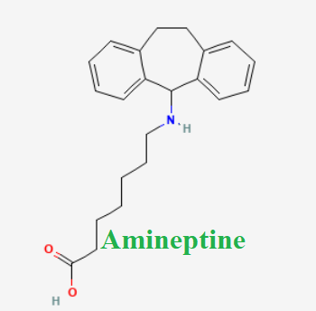 Cấu trúc hóa học của dược chất Amineptine (Amineptine chemical)