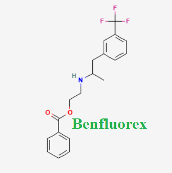Cấu trúc hóa học của dược chất Benfluorex (Benfluorex chemical)