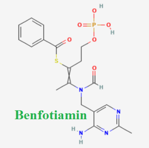 Cấu trúc hóa học của dược chất Benfotiamine (Benfotiamine 150mg)