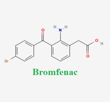 Cấu trúc hóa học của dược chất Bromfenac (Bromfenac chemical)
