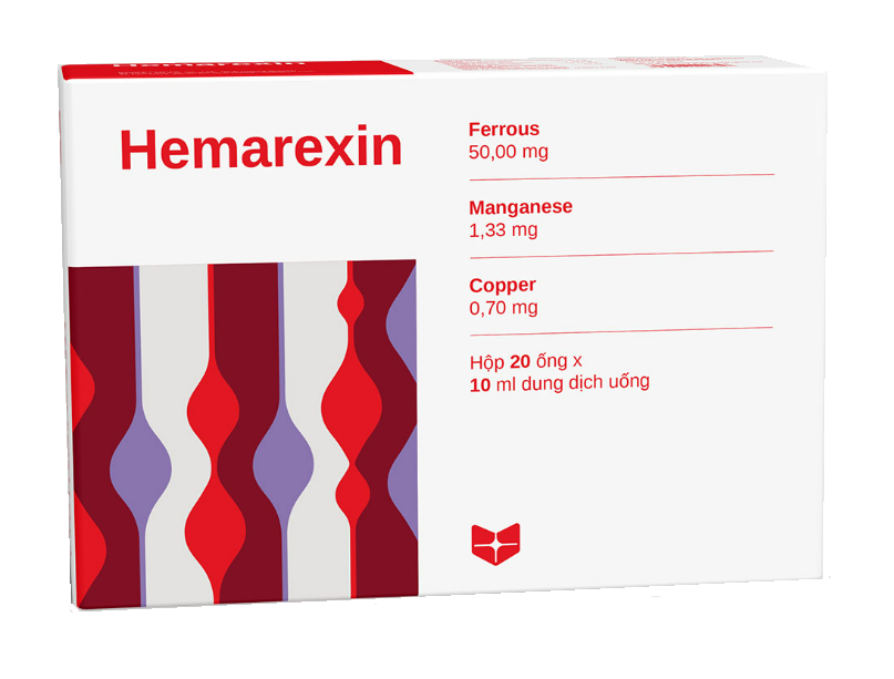 Hemarexin (Đồng gluconat + Mangan gluconat + Sắt gluconat) 