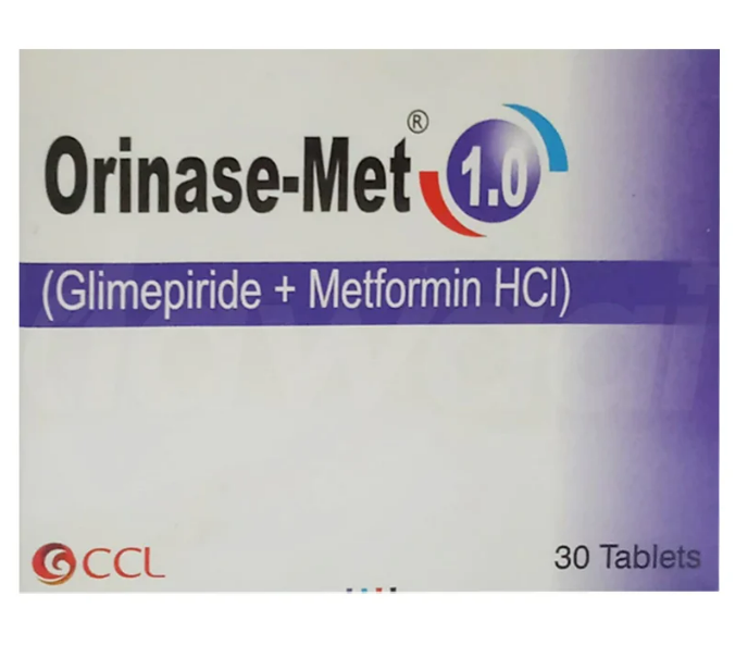 Orinase-Met 1.0 (Glimepiride + Metformin)
