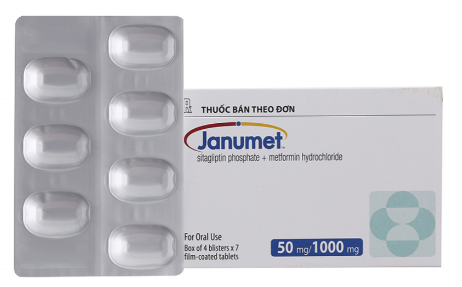 Janumet 50mg/1000mg (Metformin + Sitagliptin)