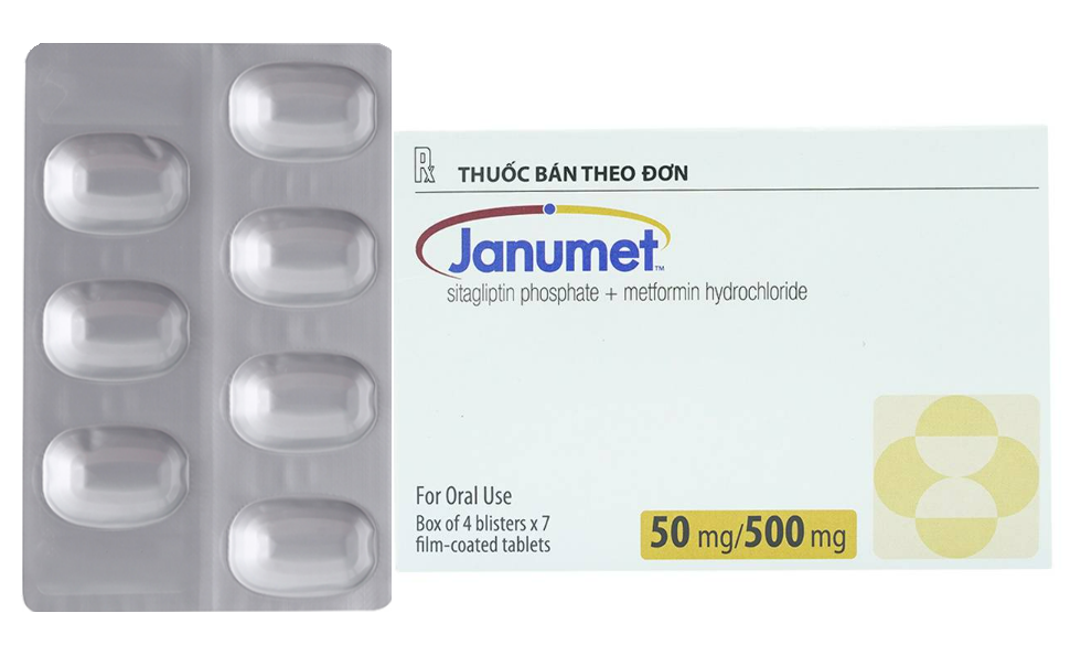 Janumet 50mg/500mg (Metformin + Sitagliptin)