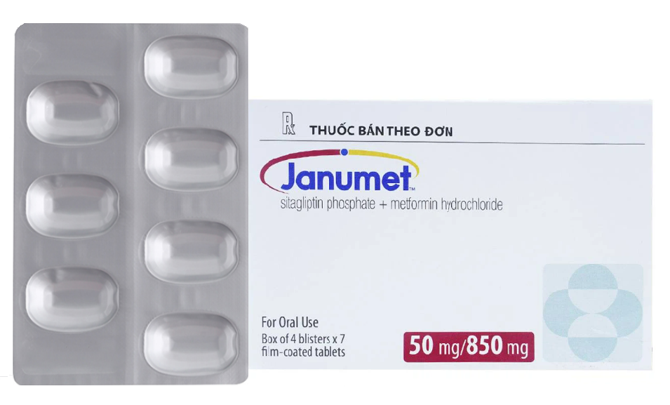 Janumet 50mg/850mg (Metformin + Sitagliptin)