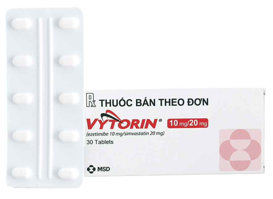 Vytorin 10mg/20mg (Ezetimibe + Simvastatin)