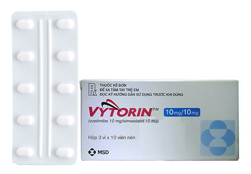 Vytorin 10mg/10mg (Ezetimibe + Simvastatin)