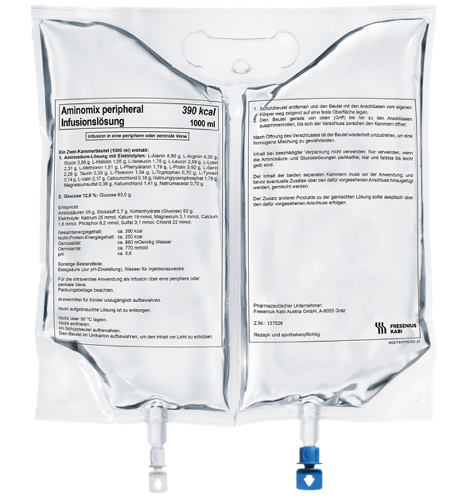 Aminomix Peripheral (Amino Acid + Glucose + Điện giải)