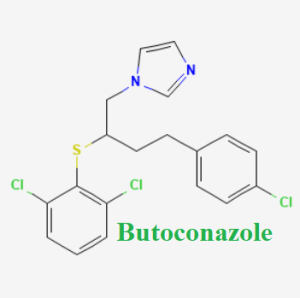 Cấu trúc hóa học của dược chất Butoconazole (Butoconazole chemical)