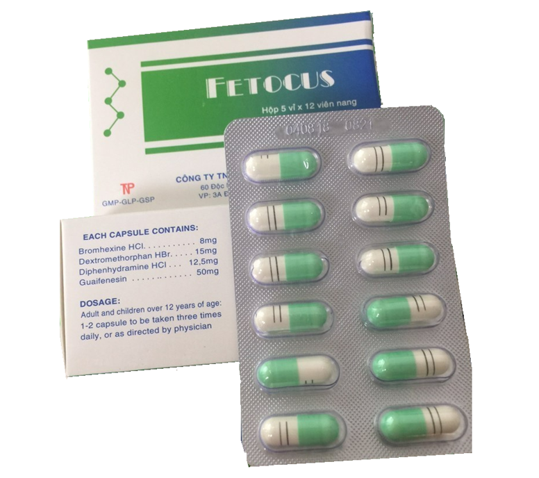 Fetocus (Bromhexin + Dextromethorphan + Diphenhydramin + Guaifenesin)