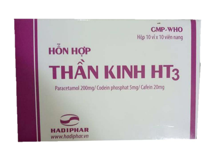 Hỗn hợp thần kinh-HT3 (Caffeine + Codeine + Paracetamol)