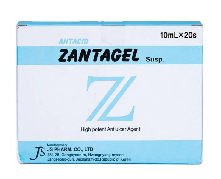 Zantagel (Aluminum oxide + Magnesium hydroxide + Oxethazaine)