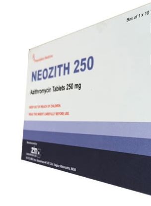 Thuốc kháng sinh Azithromycin - Neozith | Pharmog