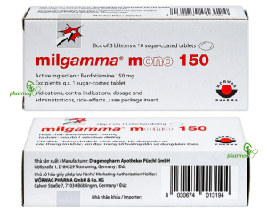 Milgamma mono 150 (Benfotiamine 150mg)