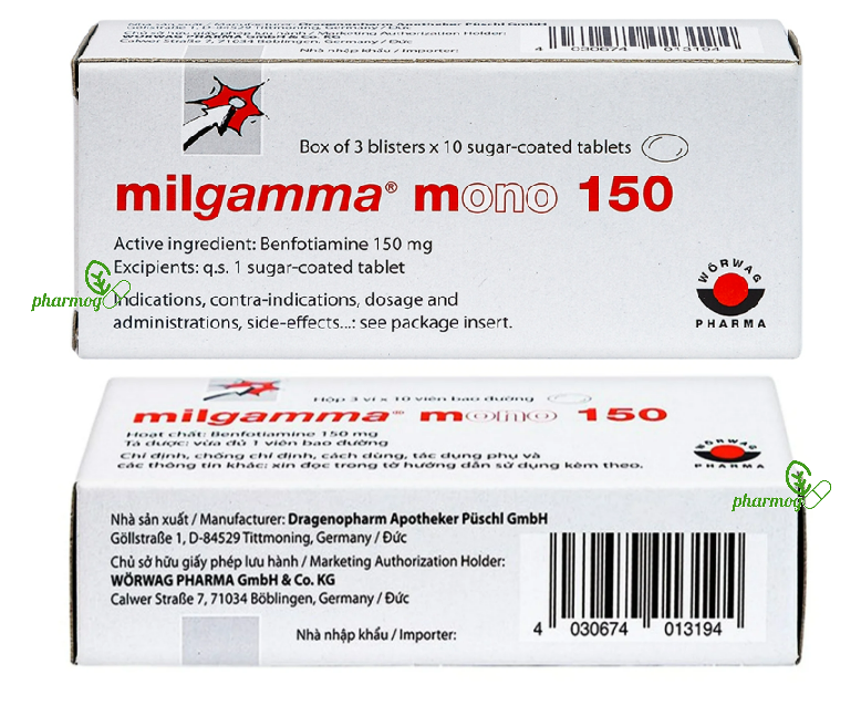 Milgamma mono 150 (Benfotiamine 150mg)