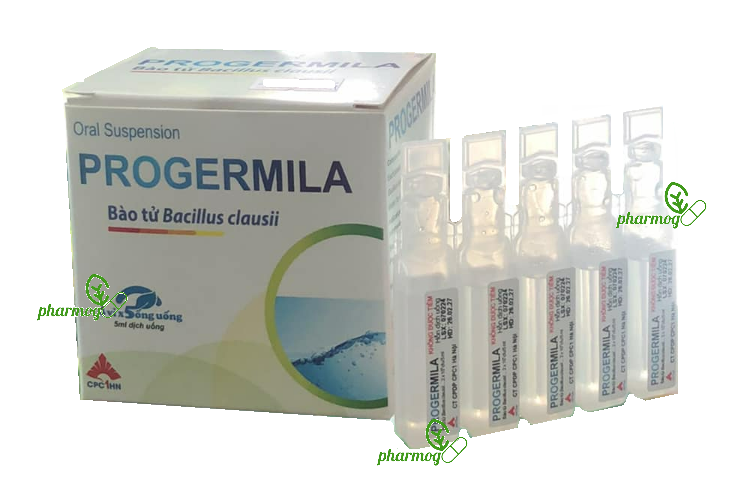 Progermila (Bào tử Bacillus clausii 2 x 10^9 CFU/5ml)