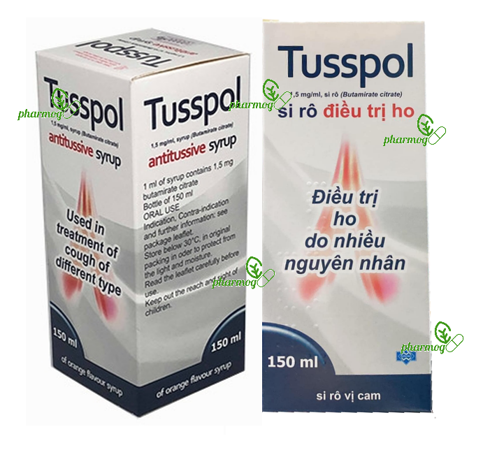 Tusspol siro (Butamirate citrate 1,5mg/ml x 150ml)