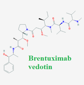 Cấu trúc hóa học của dược chất Brentuximab vedotin (Brentuximab chemical)