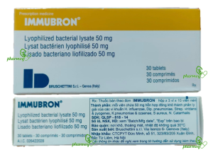 Immubron (Viên nén tan trong miệng - Lyophilized Bacterial Lysates 50mg ~7mg)