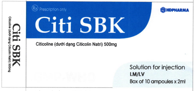 Thuốc Citicoline - Citi SBK/Mezalin | Pharmog