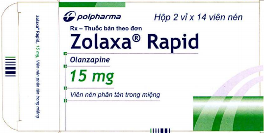 Olanzapine - Zolaxa Rapid 15mg