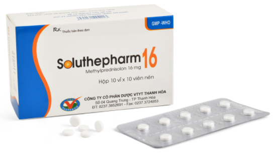 Thuốc kháng viêm corticoid: Soluthepharm (MethylPrednisolon)