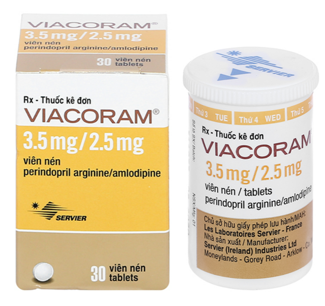 Viacoram 3.5mg/2.5mg (Amlodipine + Perindopril)