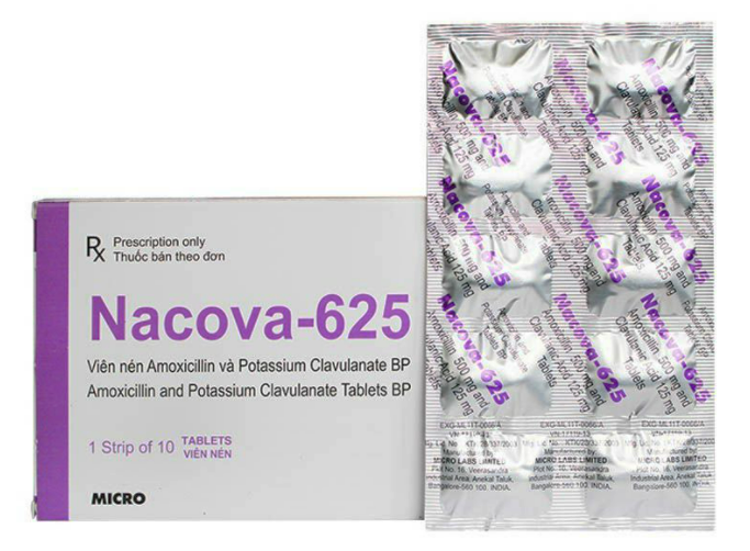 Nacova-625 (Amoxicillin + Clavulanate)