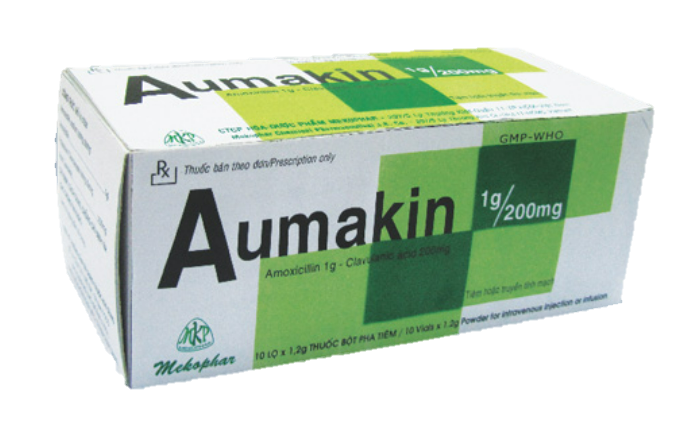 Aumakin 1g/200mg (Amoxicillin + Clavulanate)