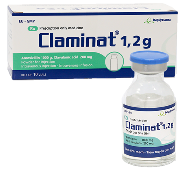 Claminat 1,2 g (Amoxicillin + Clavulanate)