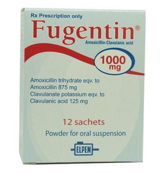 Fugentin sachet (Amoxicillin + Clavulanate)