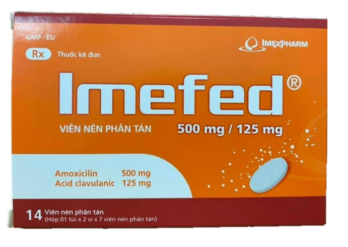 Imefed 500mg/125mg (Amoxicillin + Clavulanate)