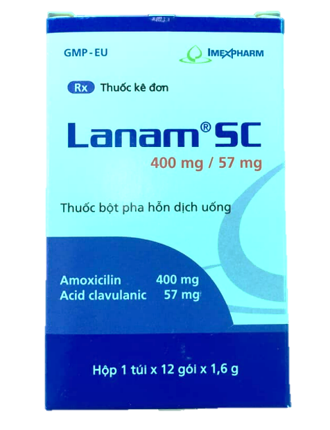 Lanam SC 400mg/57mg( Amoxicillin + Clavulanate)
