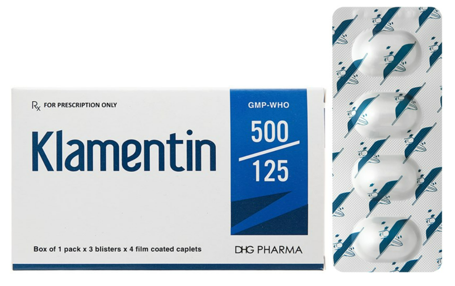 Klamentin 500/125 (Amoxicillin + Clavulanate)