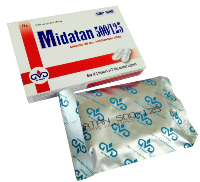 Midatan 500/125 (Amoxicillin + Clavulanate)