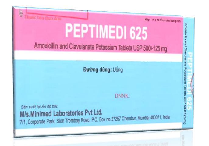 Peptimedi 625 (Amoxicillin + Clavulanate)